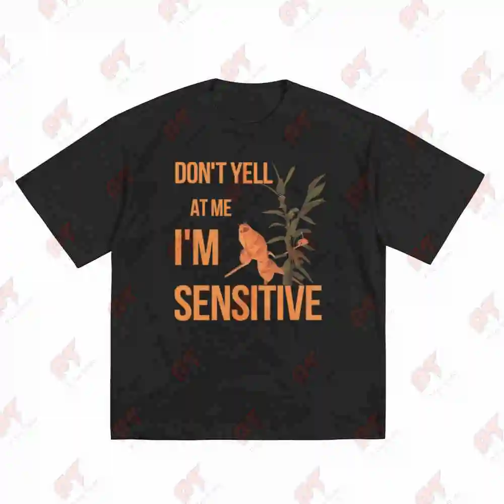 Marcus The Worm Don't Yell At Me I'm Sensitive Meme Short Sleeve Tee 100% Cotton T-Shirt
