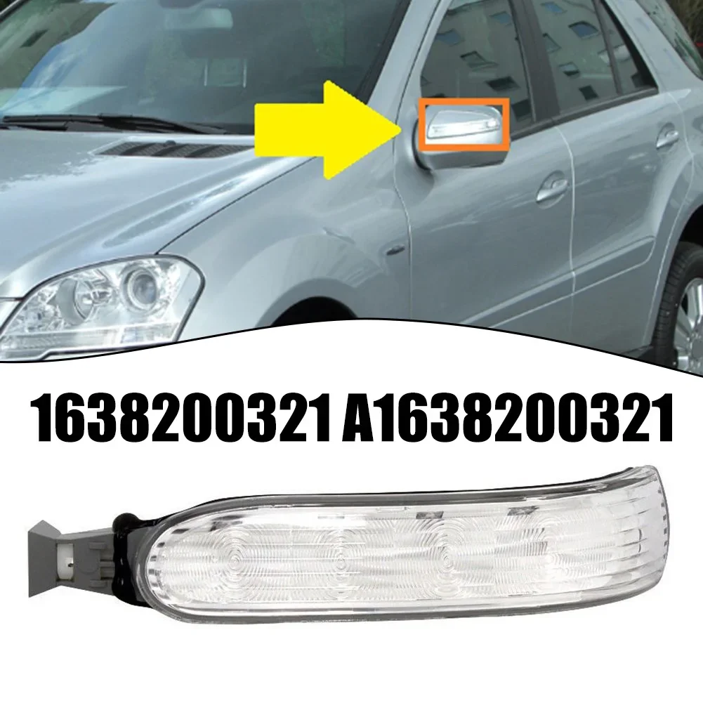 Indicatore di direzione per auto con luce lampeggiante a specchio da 1 pz 1638200421   ,A 1638200321   Per Mercedes-ML350 ML500 ML320 Per ML55 Per AMG 2003-2005