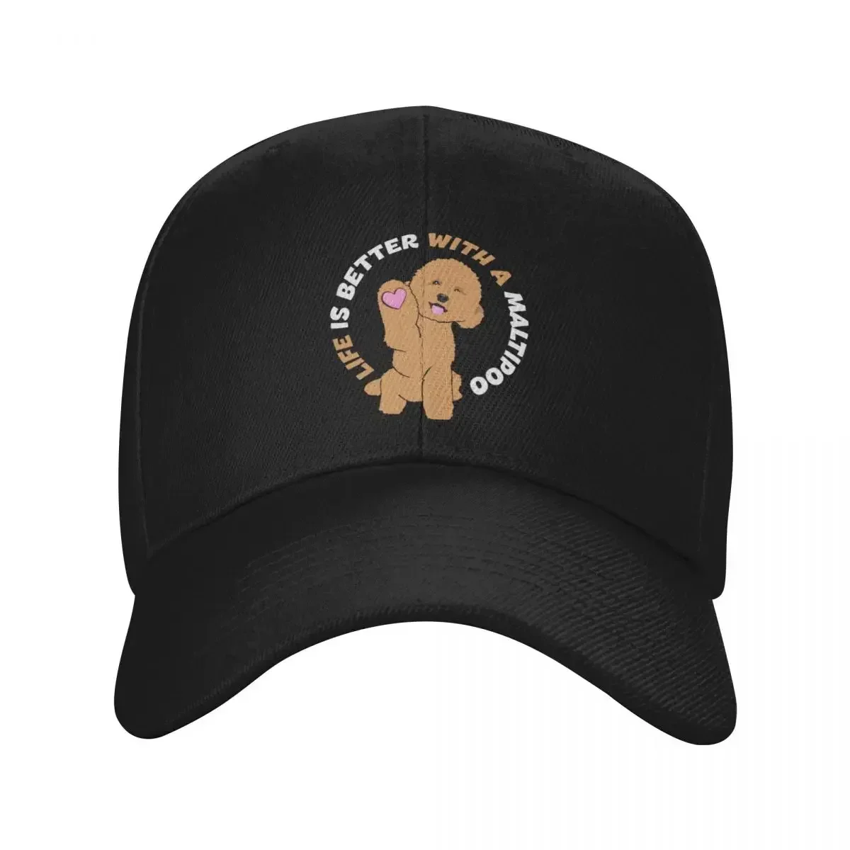 La vida es mejor con un Maltipoo. Gorra de béisbol Golden Maltipoo, gorra de Hip Hop con cierre trasero, gorra de Anime de lujo para mujer y hombre