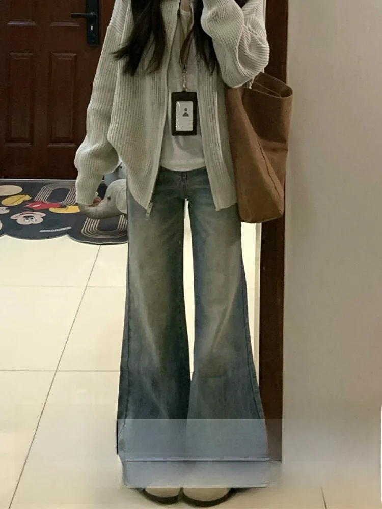 

Женские джинсы скинни American High Street Sle, джинсы с высокой талией, прямые длинные брюки, осень-зима, новинка Pear Ape