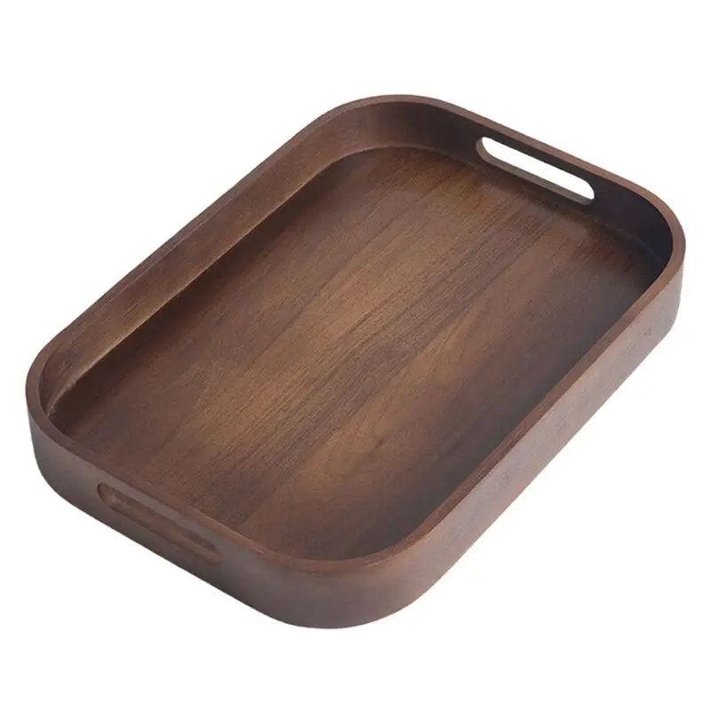 

A56P-Аксессуары для чайного набора-Маленький домашний поднос для чая, тарелка для хранения чайных чашек, поднос из цельного бамбука S