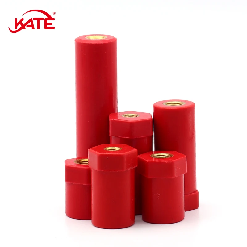 Insulator Low Voltage Diameter 20mm Height 20/30/40/50/60/70/80/90mm Insulating Post Hexagonal Copper Core Post Thread M6 M8