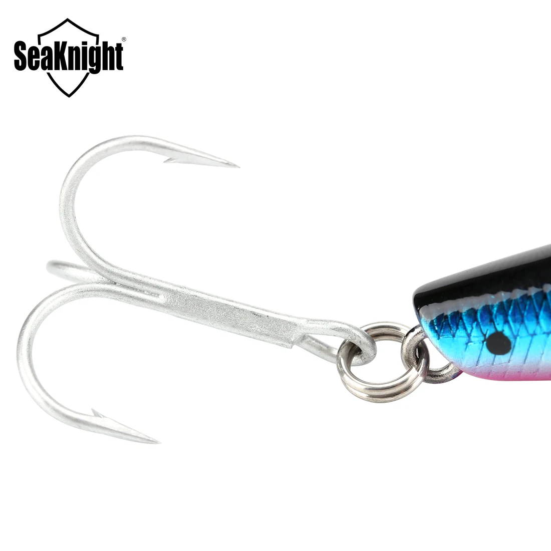 SeaKnight ماركة MinnowSK041 صوتها الطعم 21.5 جرام 125 مللي متر 0-1 متر عميق 2 أقسام أسماك العائمة إغراء حاد السنانير الصعب الصيد إغراء 3 قطعة #6