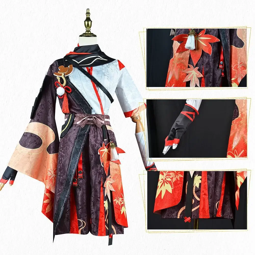 Game Genshin Impact Kaedehara Kazuha Cosplay Costume Halloween Uniform Kazuha Printed Kimono Combat Uniform Christmas Gift view 3
