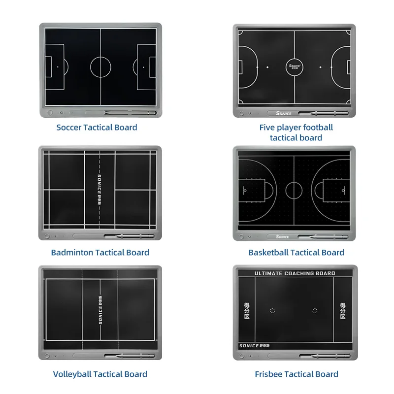 LCD المحمولة 15 بوصة كرة القدم كرة السلة التدريب الإلكترونية التكتيكية مجلس السبورة لوحة الرسم السحرية