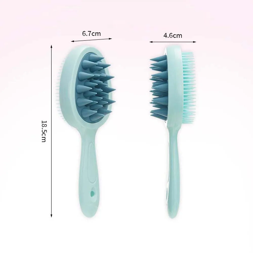 Brosse de lavage de tête pour femme, shampooing, corps, support et cheveux secs, peigne de lavage, outil de coiffure, manche, cuir chevelu, massage