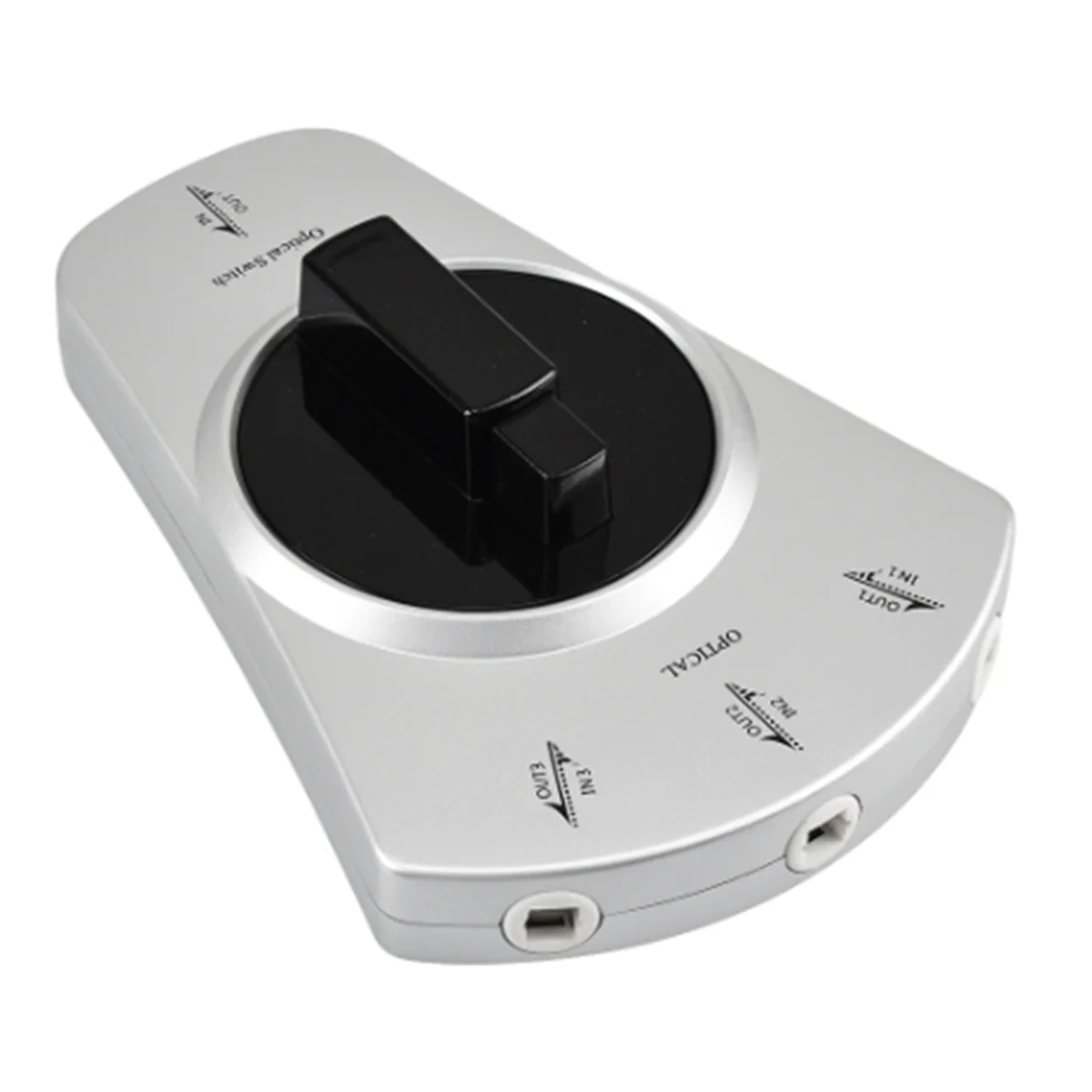 1 to 3 Digital Audio Optical Fiber Cable Toslink 3-Way Selector Switch Splitter Adapter for DVD CD Player
