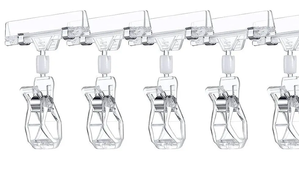 Clear Plastic POP Sign Price Tag Holder Advertising Display Rack Clips For Merchant Shop OWners - 1/3/5/10/20 You Pick