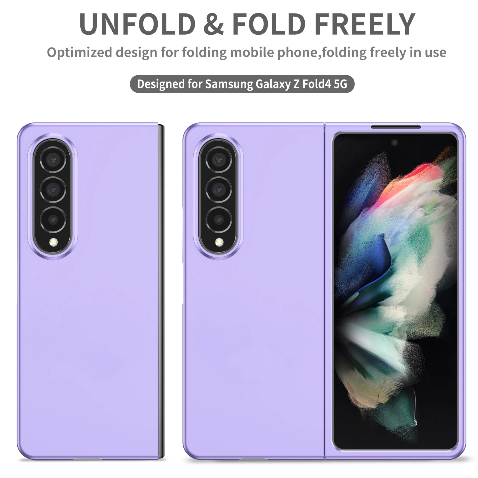 Funda de teléfono plegable para Samsung Galaxy Z Fold 2, Funda para Galaxy Z Fold 4, Funda Simple para Galaxy Z Fold 3 5G