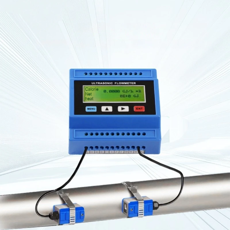 RS485 Ultrasonic Flow Sensor with LCD Display for Hot Water Fuel Oil and Liquid Media