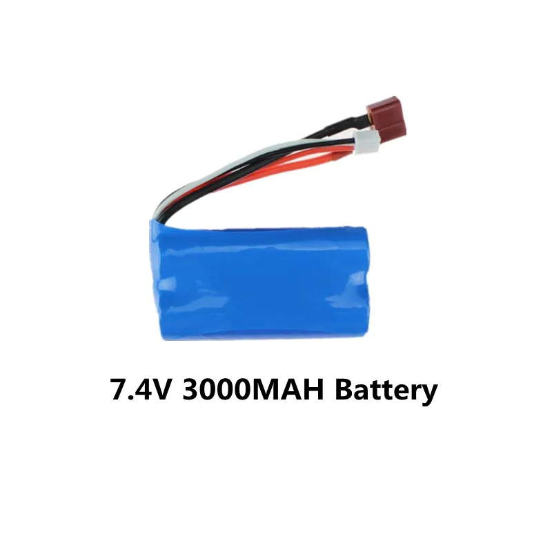 16303 16003 Retro Style 55KM/H High-Speed Remote Control Drift Racing RC Kids Toy Spare Parts 7.4V 3000MAH Battery/3 To 1 Line