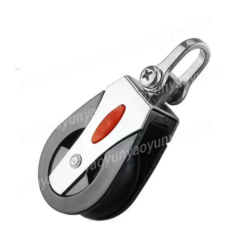 

Sailboat Pulley Stainless Steel & Nylon Universal Swivel Sheave for Yacht Boat Soft Rope