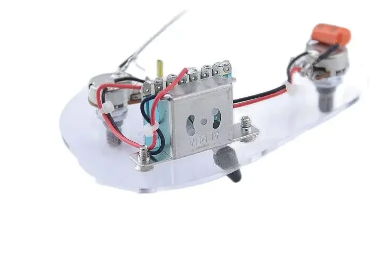 1 Set GuitarFamily  Electric Guitar  Wiring Harness  (   2x 500K Pots  +  3-Way Switch  + Jack  )  ( #1161 )