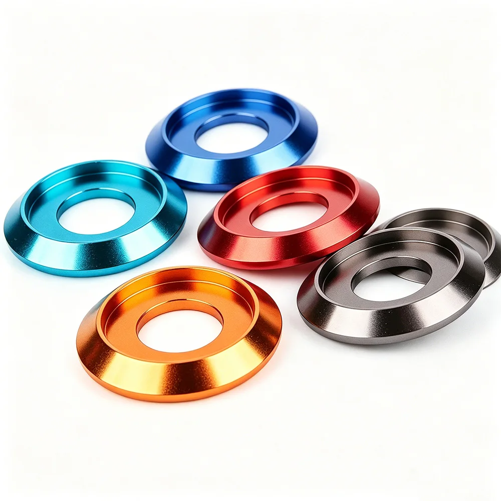 4-25pcs  Anodized Colourful Aluminum Washer M2 M2.5 M3 M4 M5 M6 M8 for Button Head ISO7380 Screw Electronics Drone DIY Gaskets