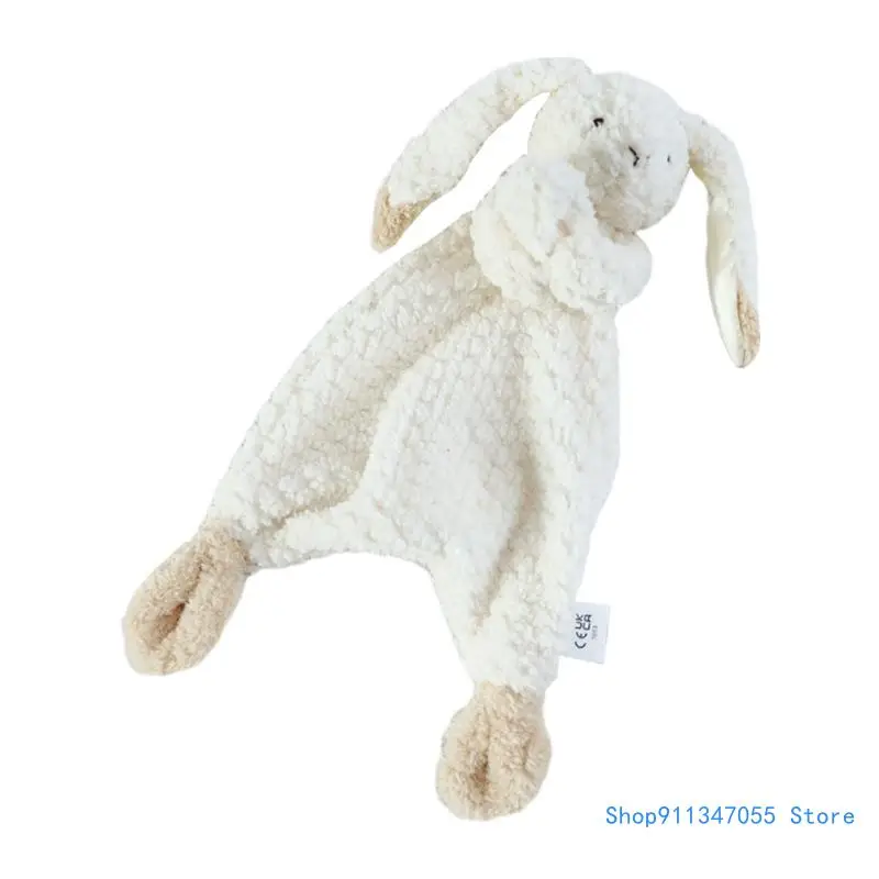 Baby Security Blanket Soft Stuffed Animal Soothing Toy Snuggle Toy Gifts for Newborn Boys Girls Lovey Rabbit Drop shipping