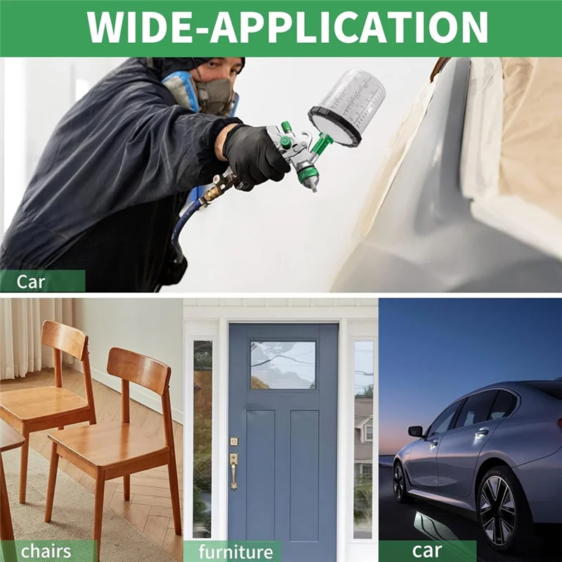 

【People Favorite】HVLP Kits, Pro Automotive Paint Painting For Cars, Furniture, Fence DIY Projects, Easy-To-Use