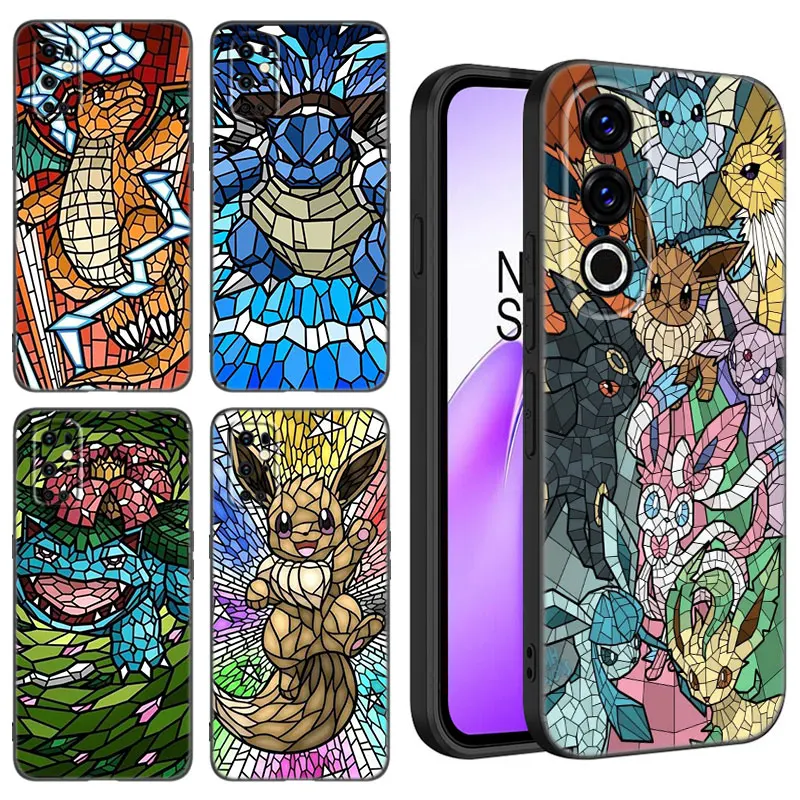 Coque de téléphone en Silicone noir, Art Pokemon Gengar, pour OnePlus 10R 11R 12R ACE 2 3 Pro 2V 3V Nord CE 2 3 4 Lite N10 N20 N30 SE 5G