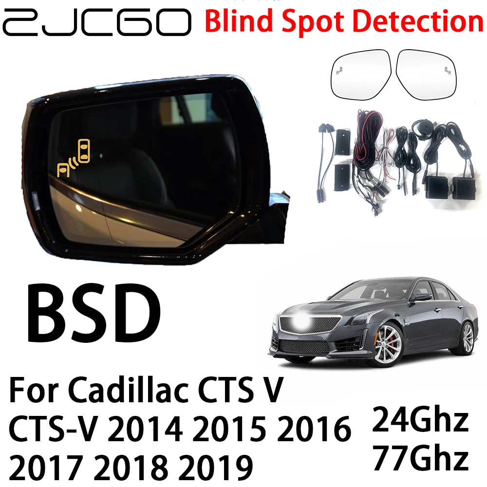 

ZJCGO Car BSD Radar Warning System Blind Spot Detection Safety Driving Alert for Cadillac CTS V CTS-V 2014~2019