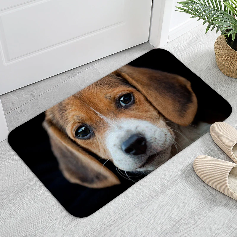 Beagle Dog Carpet Entrance of House Living Room Corridor Kitchen Floor Mats Custom Doormat Bedroom Bath Rug Home Decor Items