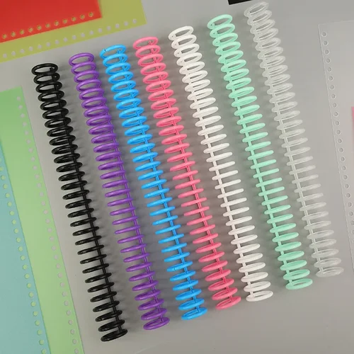Imagen 2 del producto Anillos de encuadernación para cuaderno de hojas sueltas A4, 34 agujeros, anillo en espiral, hebilla de gran capacidad, Anillos de carpeta de plástico, Accesorios para cuaderno