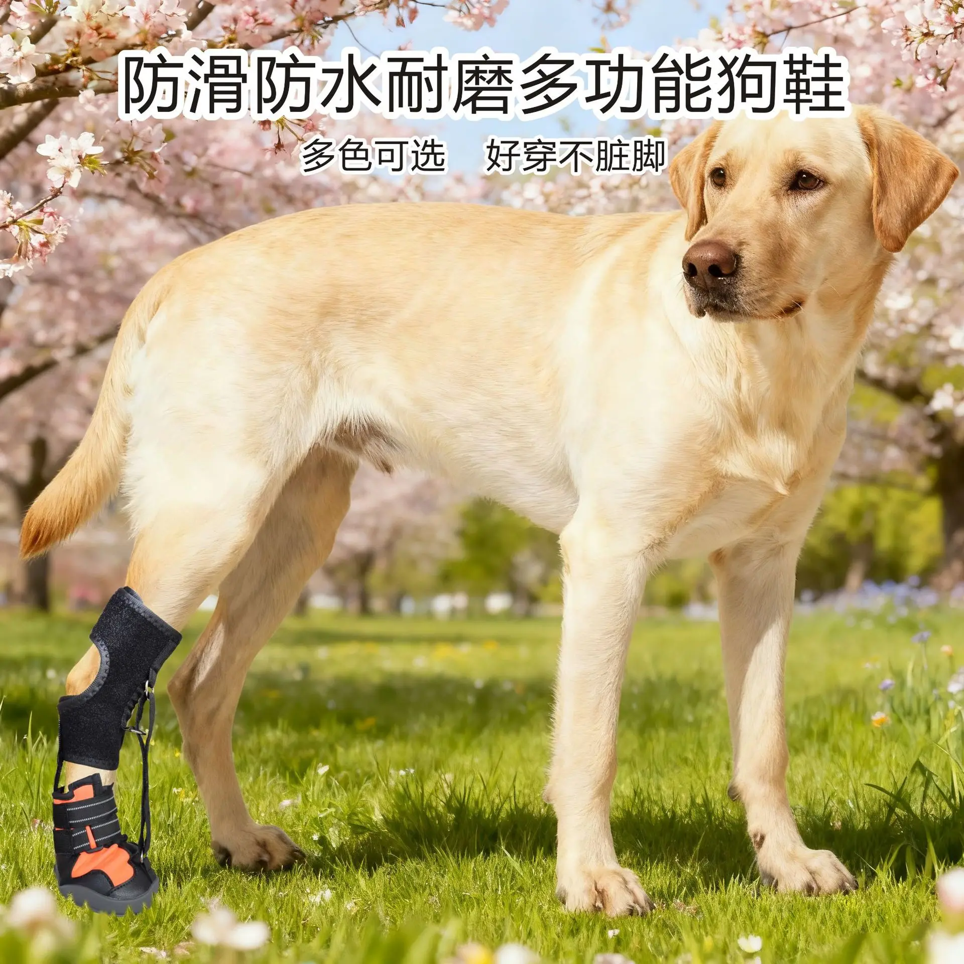 Pet Dog Shoes Are Anti-dirty and Wear-resistant Hard-soled Dog Corrective Shoes Are Breathable and Cannot Be Thrown Off Dog Shoe