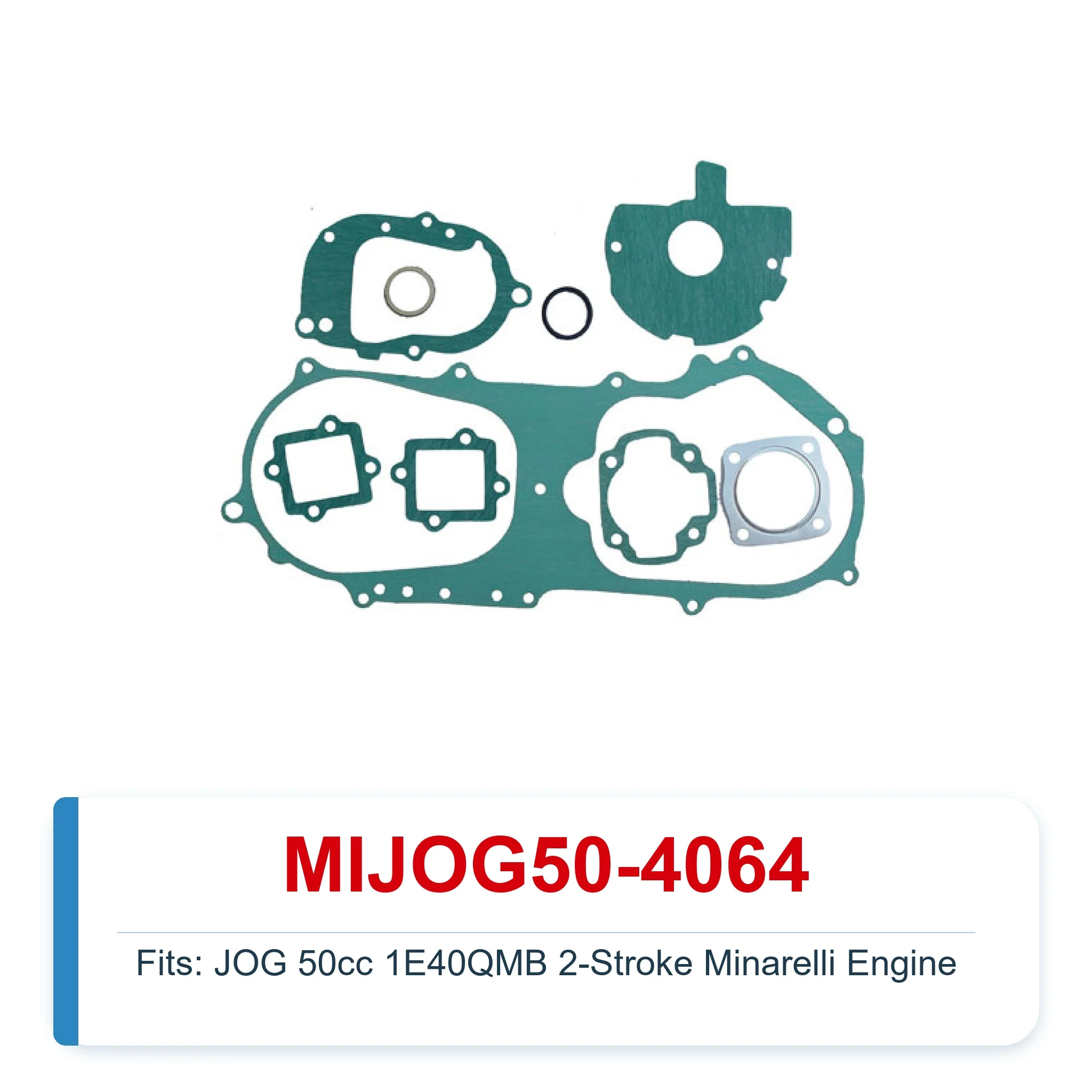 Full Gasket Kit for JOG 50cc Complete Engine Gasket Set MIJOG50-4064 1E40QMB 2 Stroke for Yamaha JOG Scooter