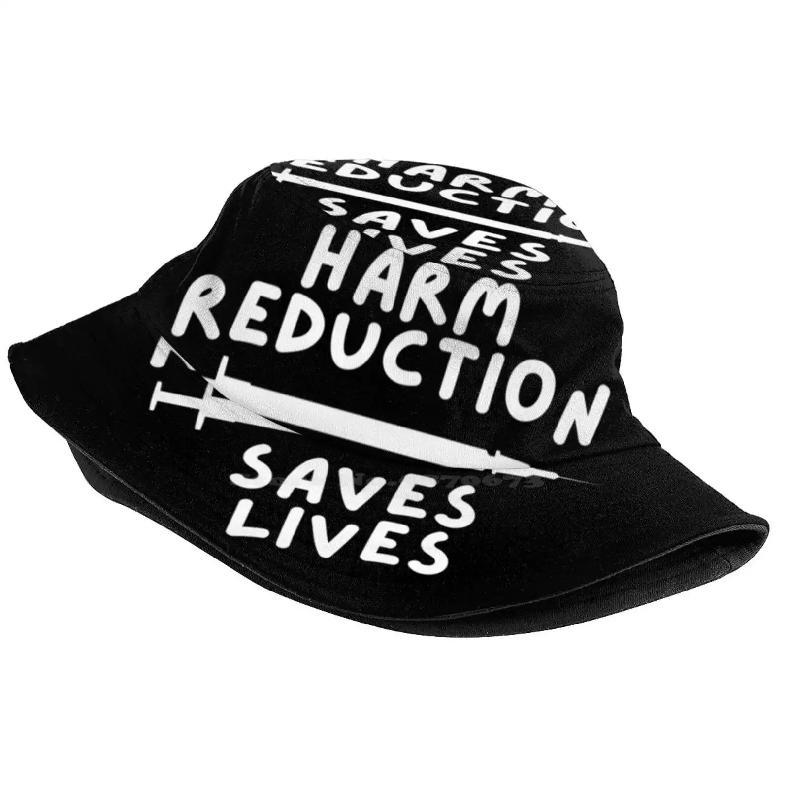 Harm Reduction Saves Lives Sun Cap Fisherman Hat Bucket Hats Naloxone Drugwar Mutual Aid Harm Reduction Saves Lives Street