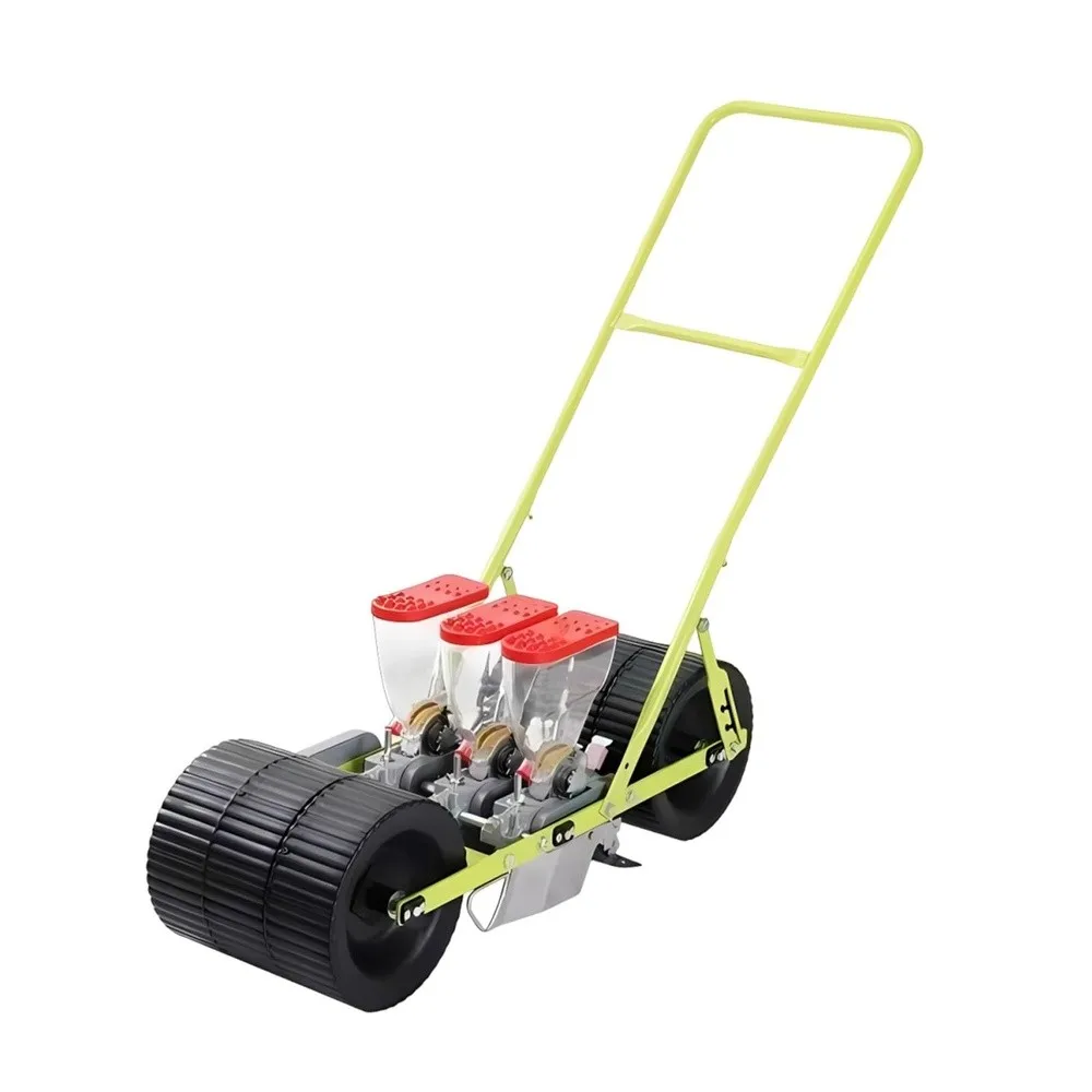 Manual Seed Planter Machine 1 6 Row Precision Push Seeder for Planting Onions Carrots Lettuce Adjustable Depth Garden