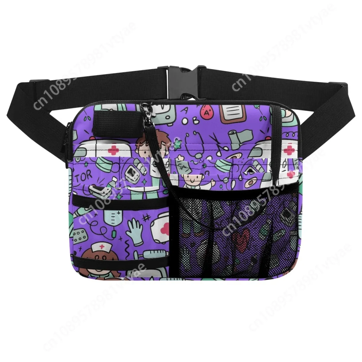 Organizer Pouch Nurse Fanny Pack Healthcare Medical Print Fashion Women Waist Bag for Stethoscopes Care Kit Nursing Student Tool