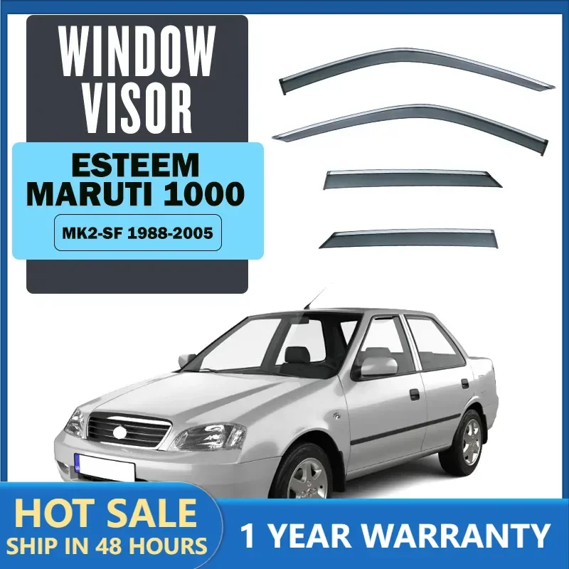 Pare-soleil de fenêtre de voiture, pour Suzuki Maruti Esteem 1000 1998 – 2015, auvent, abri de pare-brise, fenêtre latérale, pare-soleil de pluie, accessoires automobiles