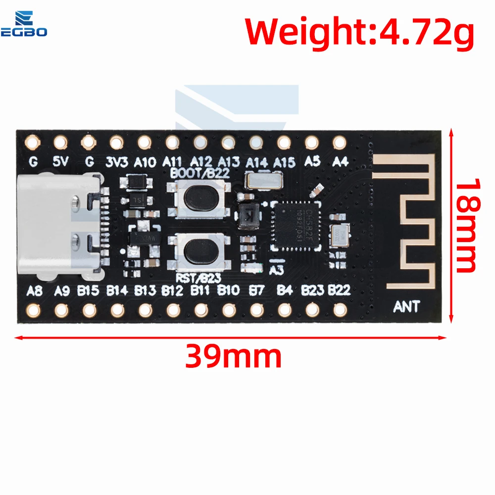 CH573F CH582F اللوحة الأساسية WCH BLE 4.2 5.0 لوحة تطوير متوافقة مع بلوتوث RISC-V