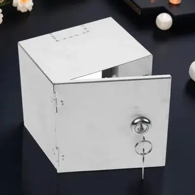 

Наружный розеточный блок из нержавеющей стали с замком, влагозащищенная зарядная станция для электромобилей, настенный металлический корпус для розеток