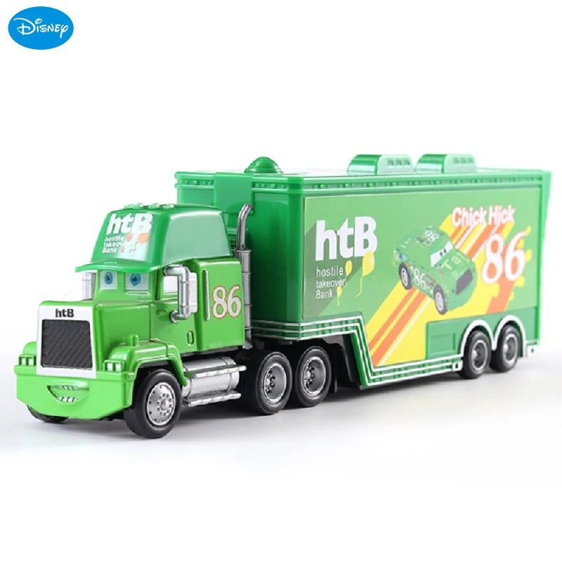 Coches 2 Disney Pixar Racing Toys Lightning McQueen Jackson Storm Chick Hicks Mack Truck Collection Die Metal modelo niños regalo