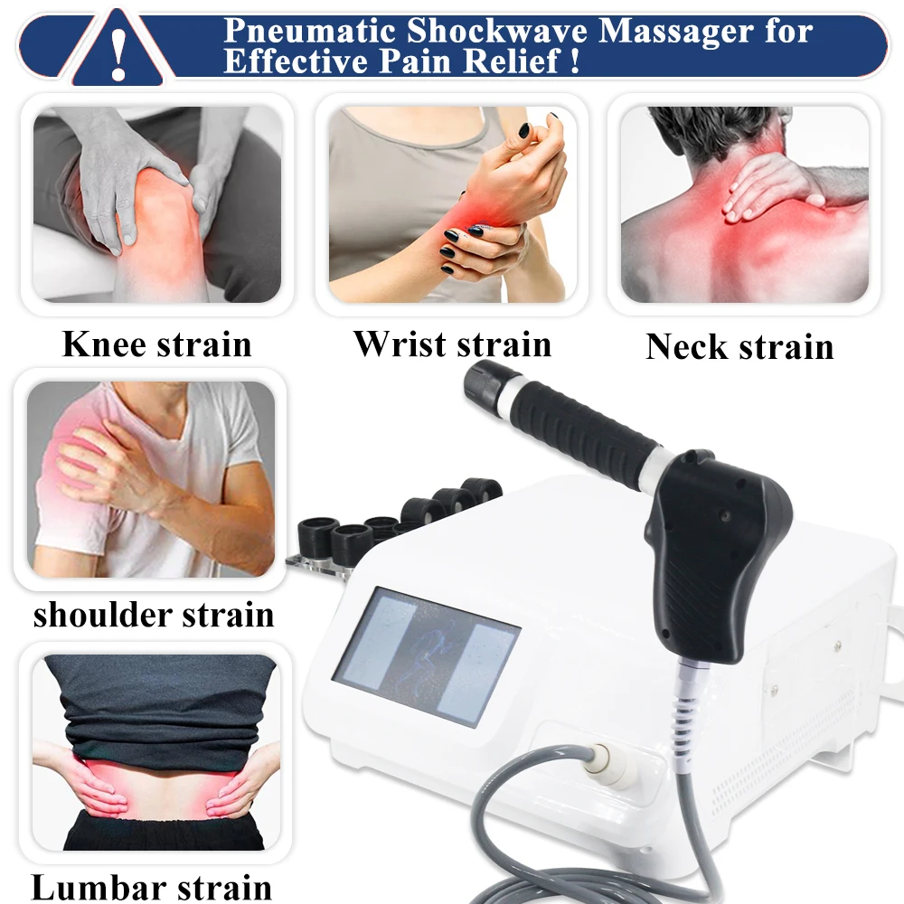 Newest Pneumatic Shockwave Therapy Machine For Pain Relieve ED Treatment Chiropractic Corrective Tools Professional Shock Wave