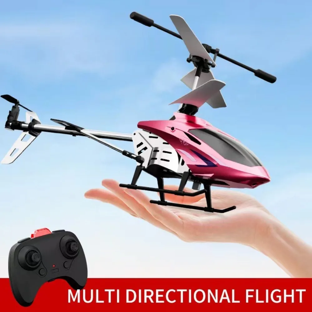 Funny 2.5/3.5 CH 2.4G Remote Control Helicopter Lighting USB Charging RC Airplane Plated Surface RC Aircraft for Boys