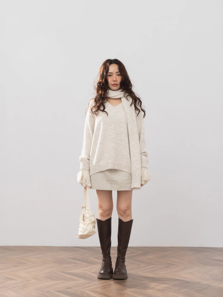 

Новая женская повседневная юбка Queenop осенне-зимней коллекции с одним карманом, машинная стирка, А-силуэт