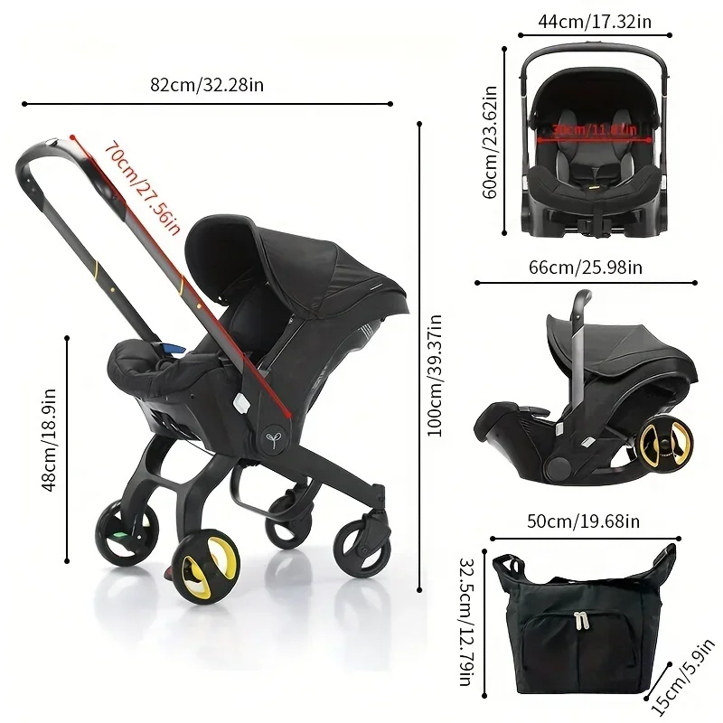 Infant Car Seat to Stroller in Seconds For Newborn Trolley Buggy Safety Carriage Portable Travel System