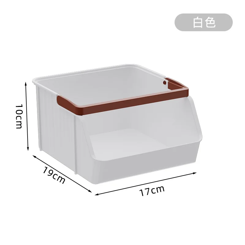 

Clear Storage Bin Coffee Tea Storage PET PP Construction Portable Handle Clear Visibility Vertical Stacking Space-saving