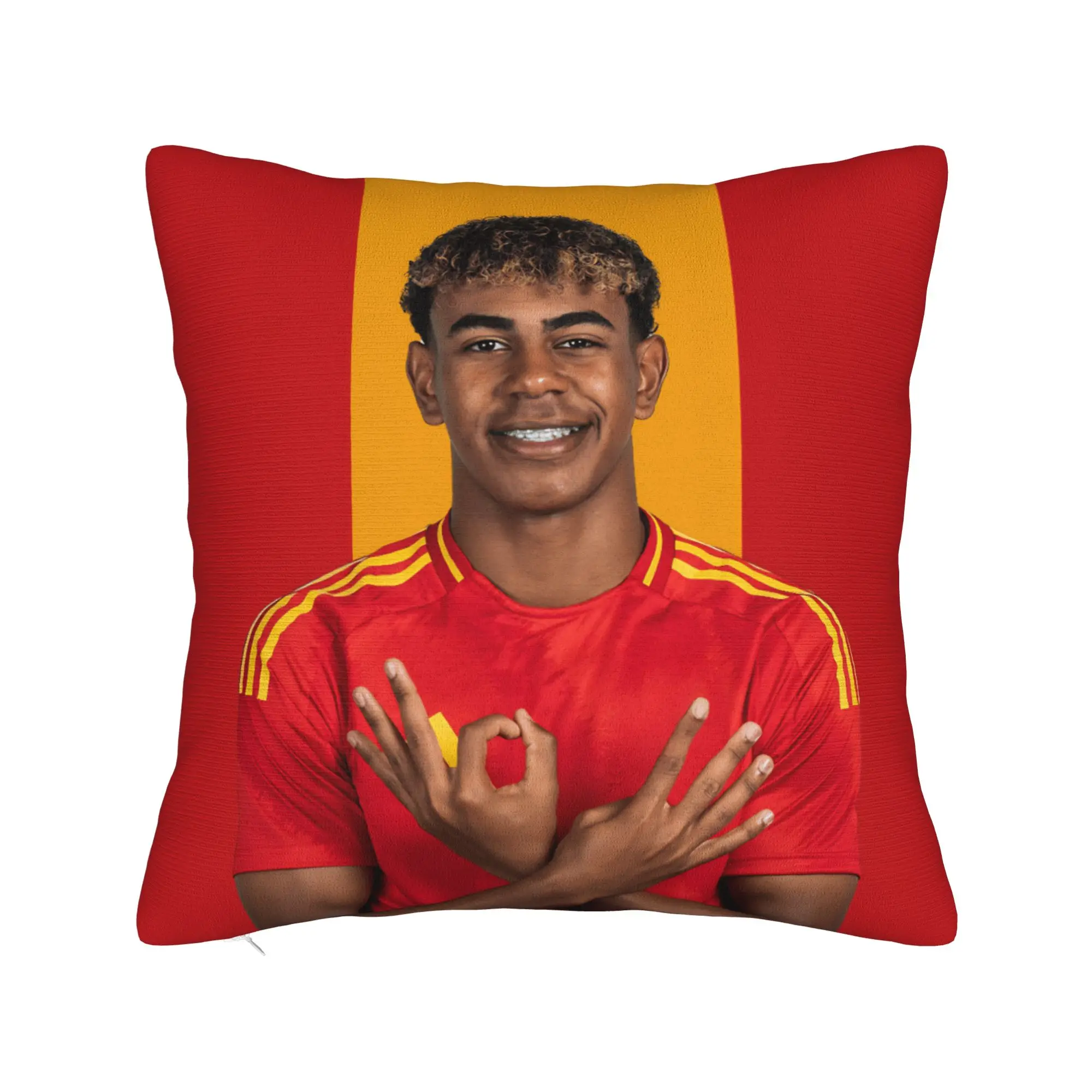 Lamine Y-Yamal Football Soccer Pillowcase Double-sided Printing Cushion Cover Decorations  Pillow Case Cover Home Zippered