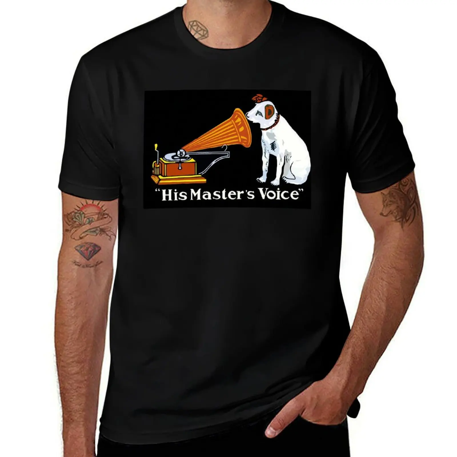 His Master's Voice, Nipper the Dog T-Shirt Breathable Mesh Panel T-Shirt