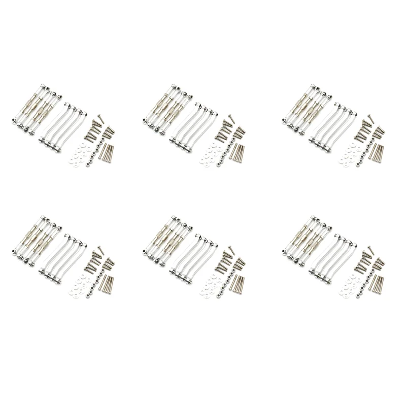 

【Купить сейчас】48X металлические тяги шасси, тяга подвески для MN D90 D91 D96 D99 D99S MN90 MN99S 1/12, серебристый