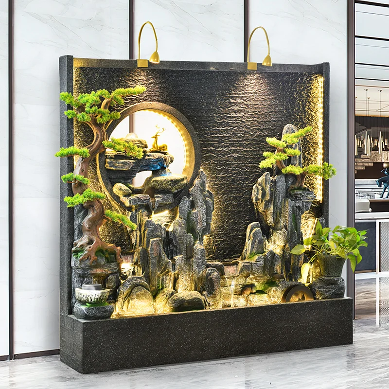 Water Fountain Indoor Home Decoration Waterfall Home and Garden Decorative Items Fountains