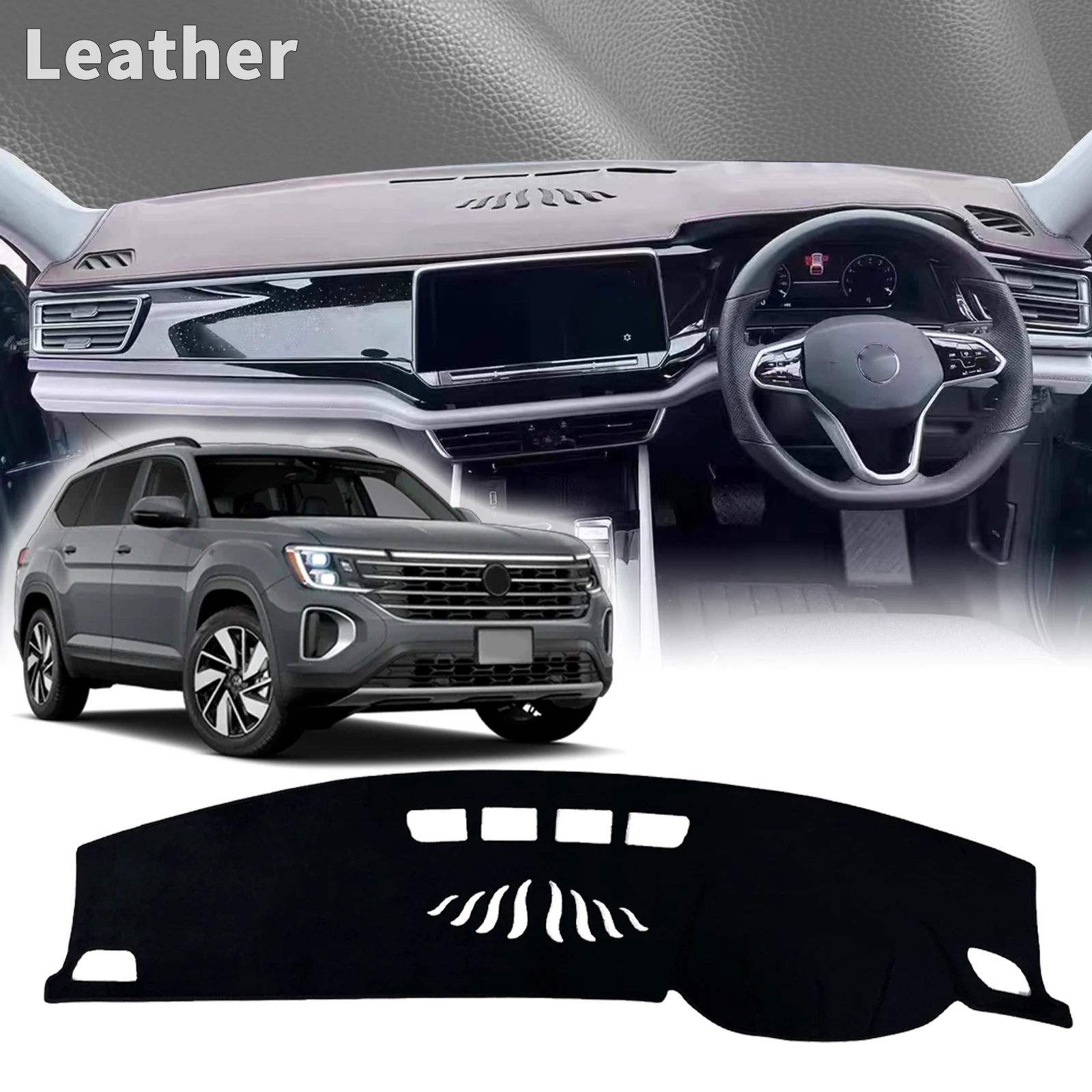 

fit for VW Atlas 2024 2025 2026 Cross Sport Car Accessories Protective Carpet Dashmat Dashboard Cover Pad DashMat Sunshade