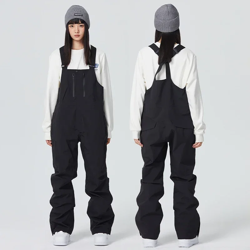 Outdoor Mountain Snow Pants Women Snowboard Jumpsuits Winter 3L Waterproof Female Trousers Man Motorcycle Skiing Sport Overalls