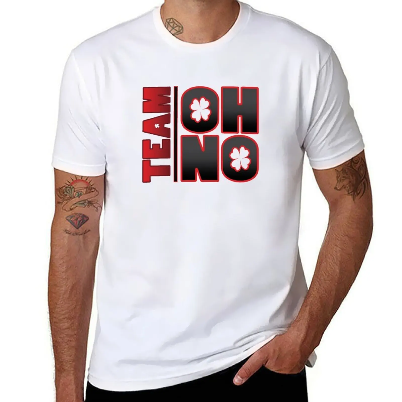 

Team Oh No Version 2 T-Shirt t shirts for man cotton soft anime tshirt T-Shirt