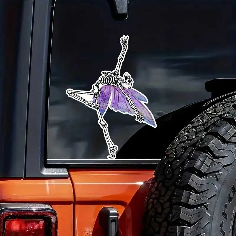 

Dancing Skeleton Car Sticker Vinyl Decal Waterproof Rear Window Motorcycle Camper Bumper Truck Laptop Decoration SH1561