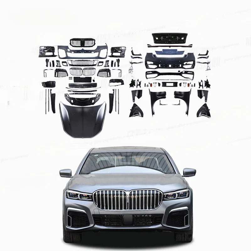 High Quality 7 Series F01 F02 to G12 M760 Style Conversion Body Kit Front Rear Bumper Hood Side Skirts Modification Accessories