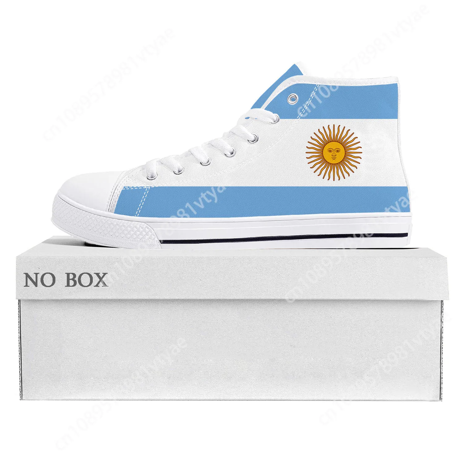 

Argentine Flag High Top High Quality Sneakers Mens Womens Teenager Canvas Sneaker Argentina Casual Couple Shoes Custom Shoe