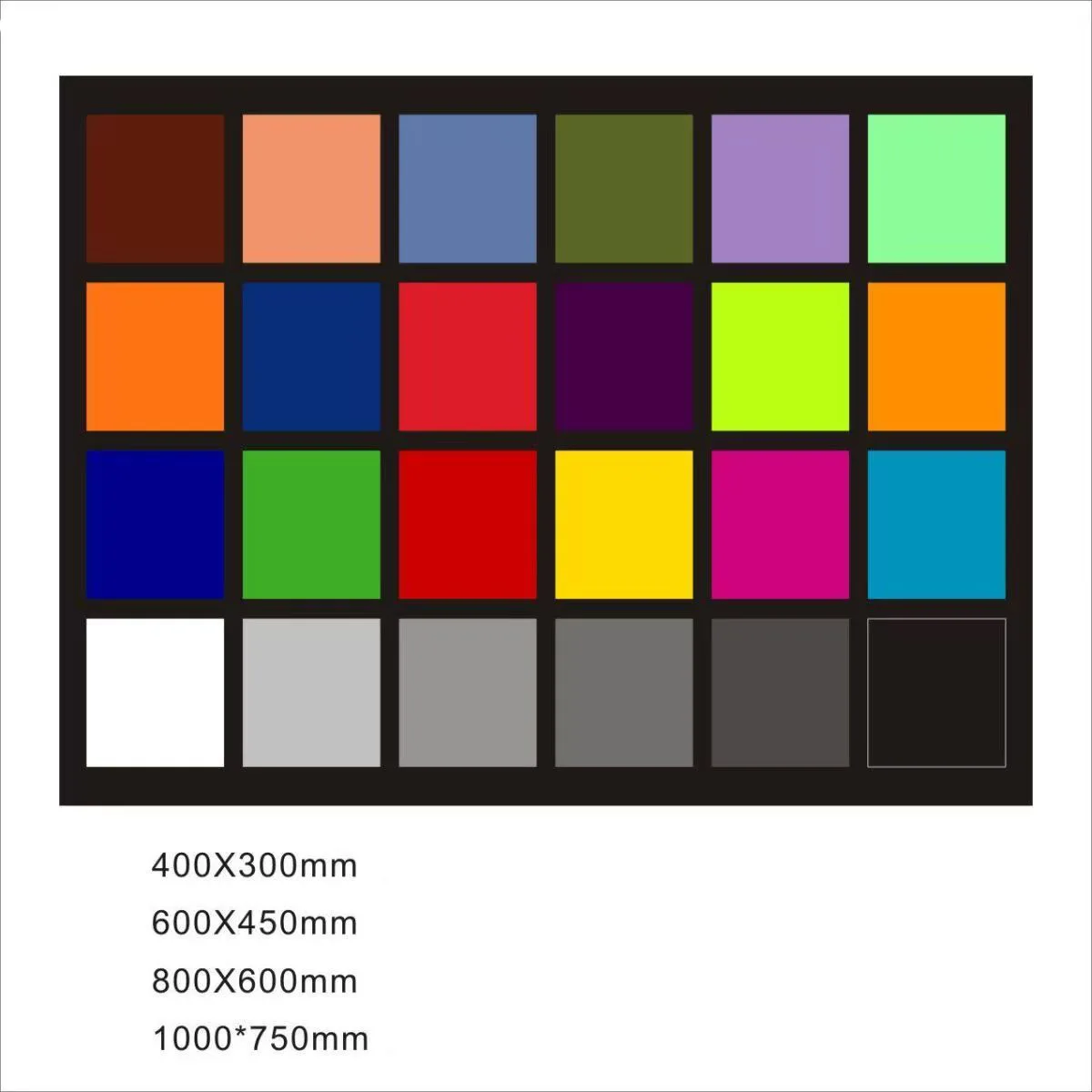 Color reproduction 24 color card 6 gray level color test card primary reproduction, can be customized