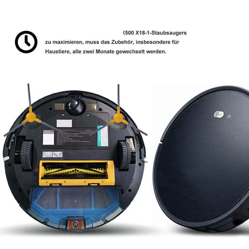 Escova lateral principal para aspirador robô, pano Mop, peças de reposição para Ikho Criar Netbot, S15, Neatsvor X500, X600, X500 Pro